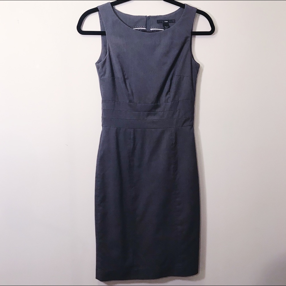 Office Chic Grey Dress